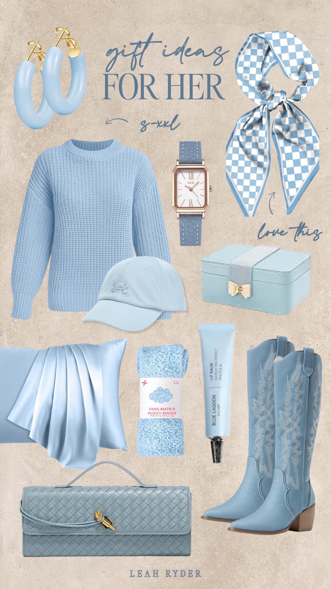 These Amazon gift ideas for her are cozy, classic, and all in beautiful icy blue tones. From soft sweaters and cowboy boots to jewelry boxes and silk pillowcases, these gifts are perfect for the woman who loves timeless, feminine style.


#LTKSeasonal #LTKPlusSize #LTKGiftGuide