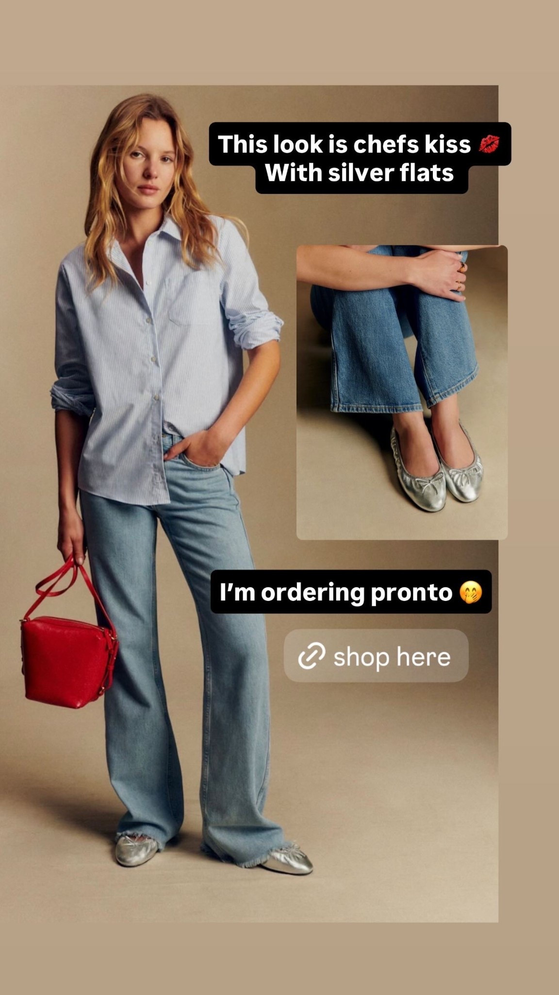 Classic ballet flats in a fun silver color! Great for spring! 

#LTKOver40 #LTKPetite #LTKootd