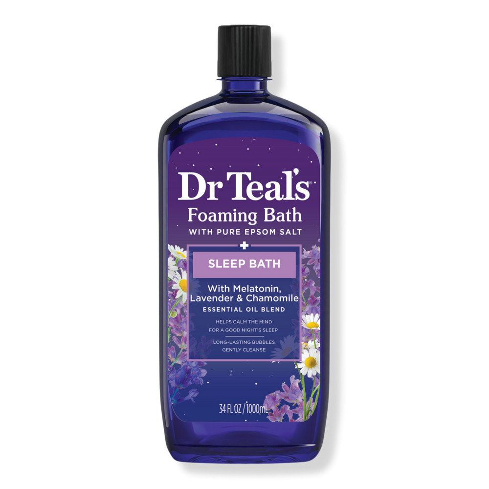 Dr Teal's Sleep Foaming Bath with Melatonin, Lavender & Chamomile Essential Oils | Ulta