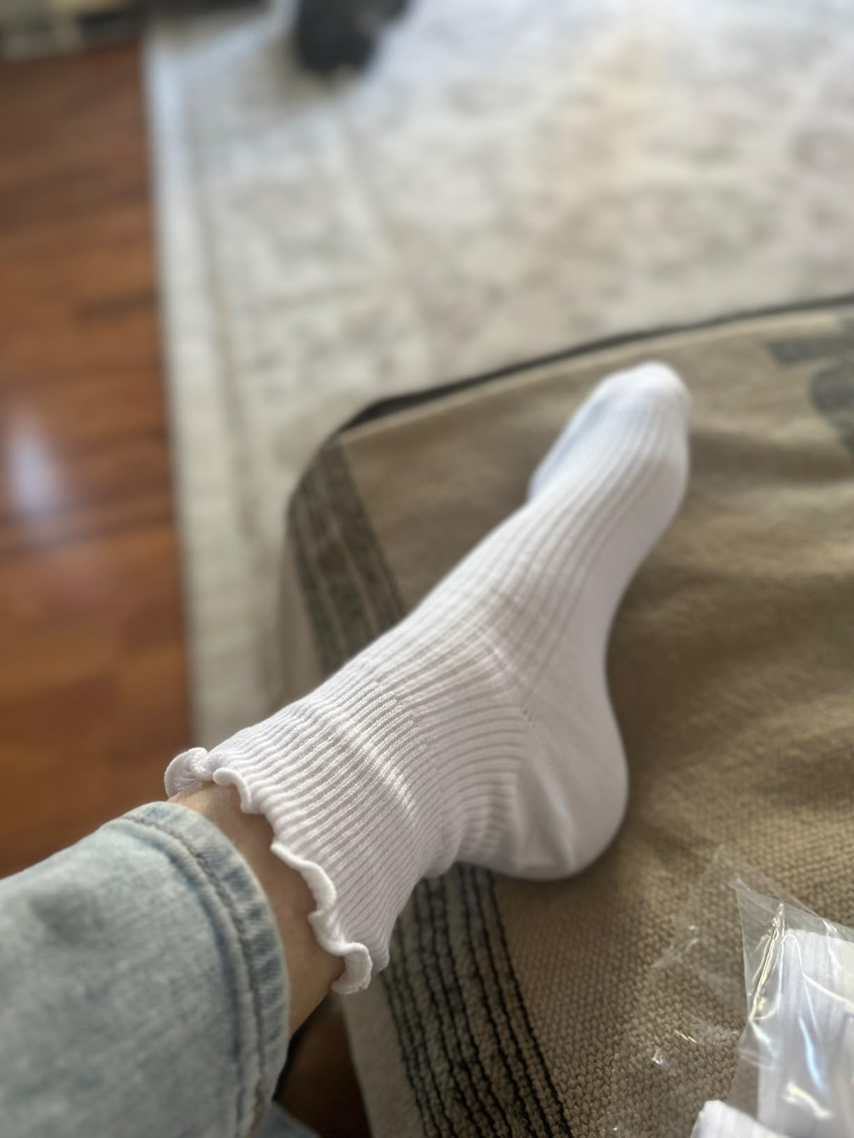 Mcool Mary Womens Socks, Ruffle Turn-Cuff Casual Ankle Breathable Cool Knit Cotton Lettuce Crew Frilly Sock 6 Pack | Amazon (US)