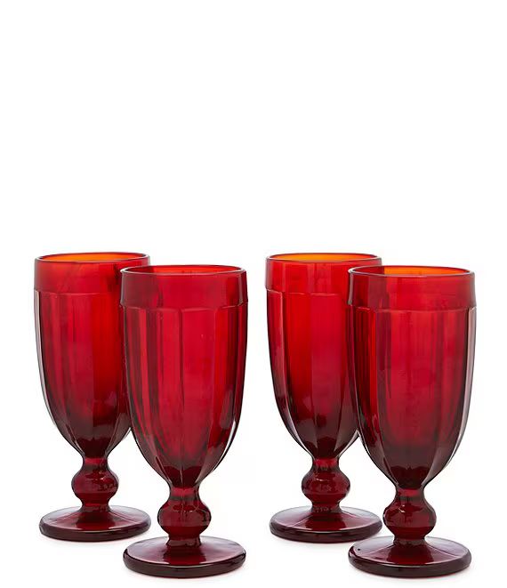 Red Pub Glass Set of 4 | Dillard's