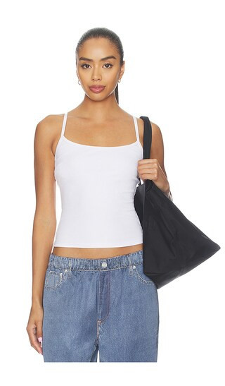 Astoria Lounge Tank Top in White. - size S | Revolve Clothing (Global)