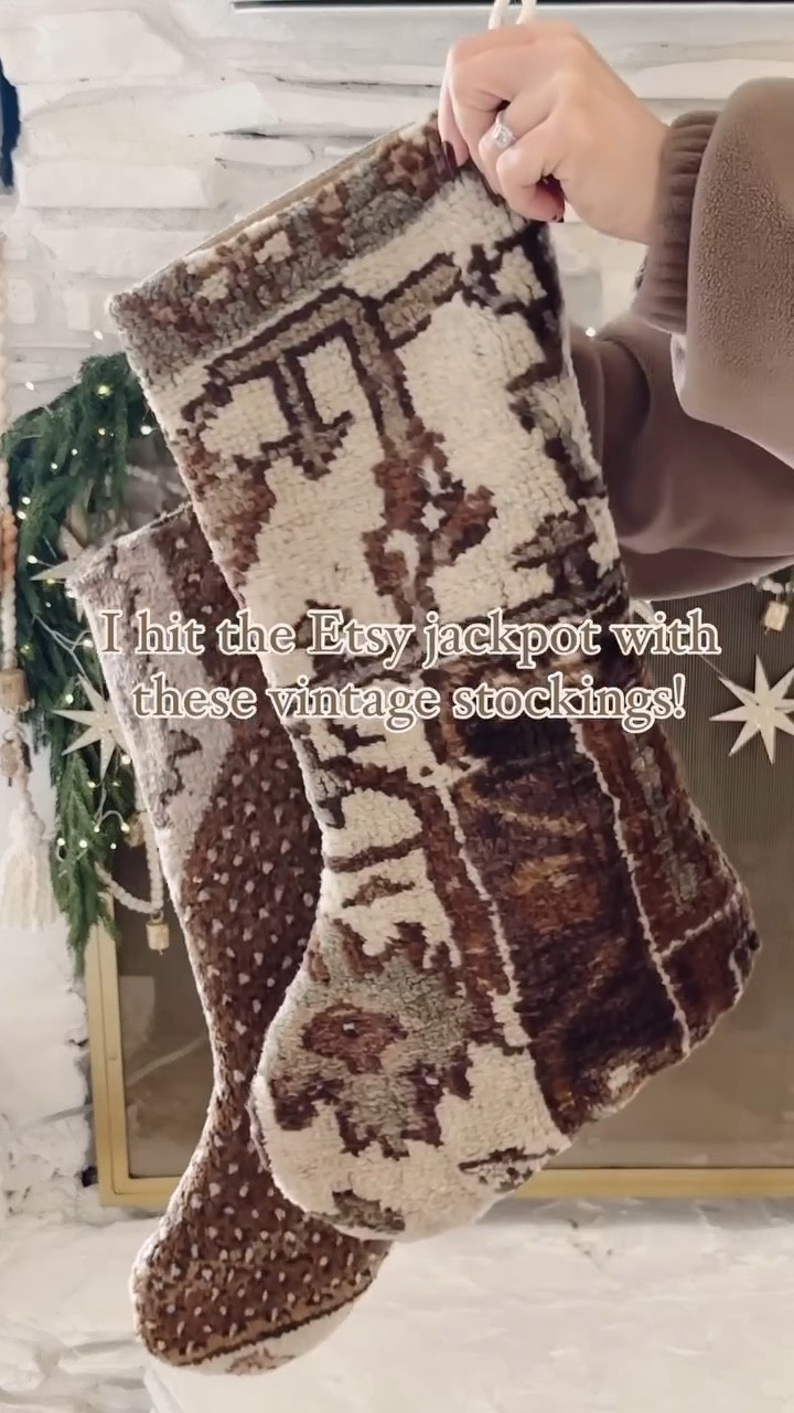 Supporting small businesses this season with these absolutely stunning vintage Turkish kilim stockings. Each one is handmade from repurposed kilim rugs, so no two are alike — the texture, the color, the craftsmanship… they’re just beautiful. They add that perfect touch of warmth and story to a cozy, collected Christmas home.

small business saturday, shop small, handmade christmas decor, vintage kilim stockings, turkish kilim stockings, artisan christmas decor, neutral christmas decor, cozy holiday home, european inspired christmas, organic modern christmas, modern cottage christmas, old world holiday style, boho christmas decor, cozy christmas stockings, one of a kind christmas decor, handmade holiday finds, timeless christmas home, pottery barn christmas dupe, cozy collected home, holiday home inspiration


#LTKHoliday #LTKHome #LTKSeasonal