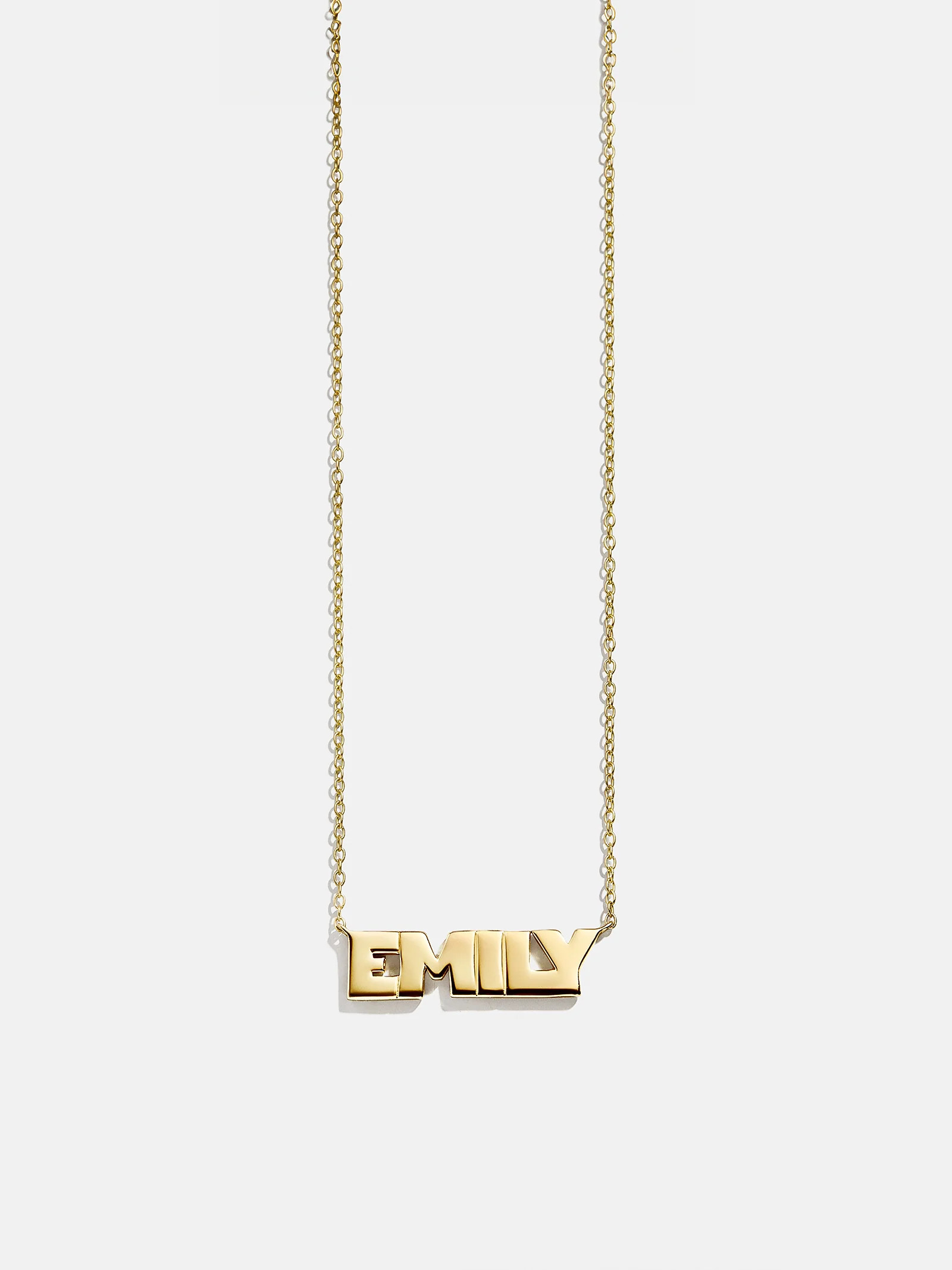 14K Gold Custom Nameplate Necklace - Bold | BaubleBar