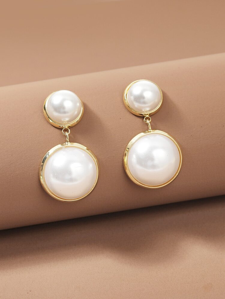 Faux Pearl Decor Drop Earrings | SHEIN