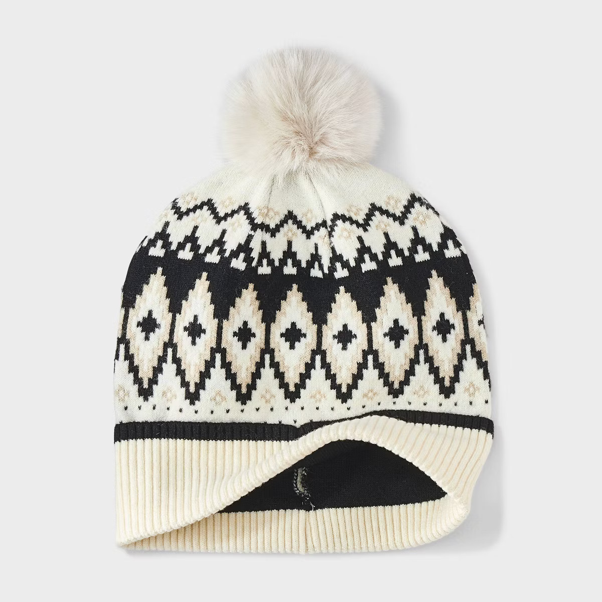 Fair Isle Pattern Beanie & Gloves 2pc Set - Universal Thread™ White | Target