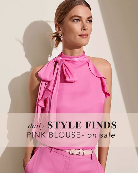 Pink satin silk blouse - Easter Outfit - Ann Taylor sales #easter #pinkblouse

#LTKparties #LTKover40 #LTKsalealert