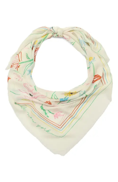 Kate Spade New York large joyful garden square scarf in Multi at Nordstrom | Nordstrom