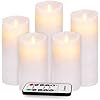 Evenice Flameless Candles Flickering LED Candles Water Ripple Pillar Candles Flame Remote Candles... | Amazon (US)