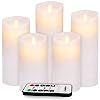 Evenice Flameless Candles Flickering LED Candles Water Ripple Pillar Candles Flame Remote Candles... | Amazon (US)