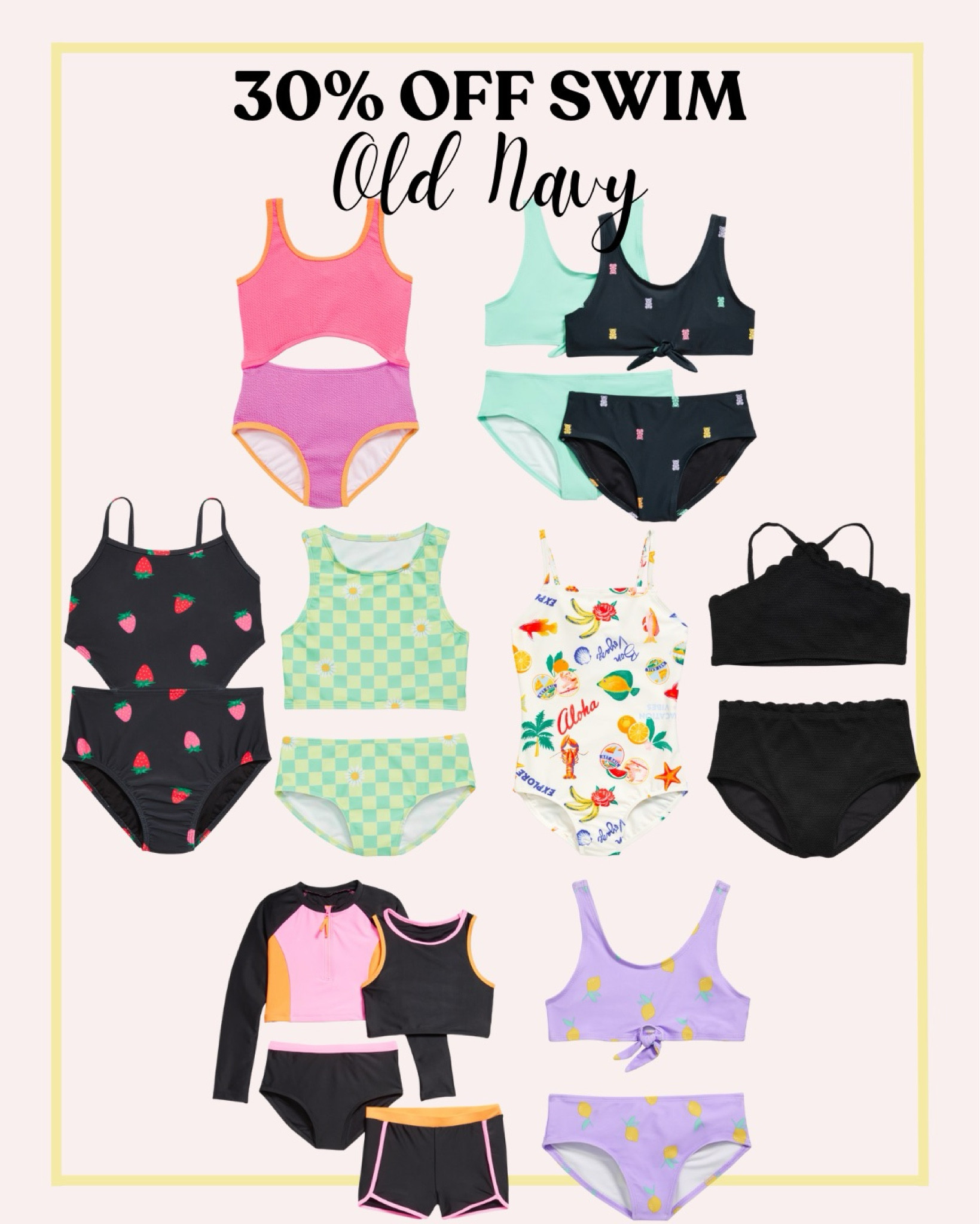 30% off swim at Old Navy!! 

#LTKSaleAlert #LTKSwim #LTKKids