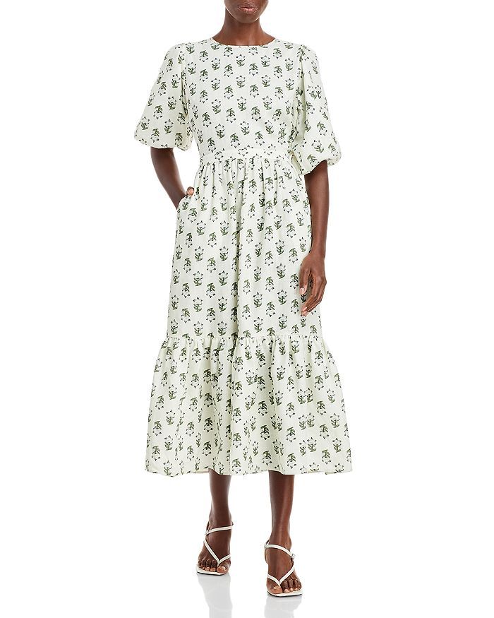 Maryam Floral Print Linen Dress | Bloomingdale's (US)