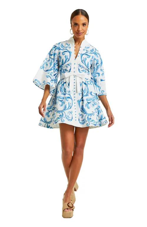 Mestiza New York Carmen Mini Dress in Blue at Nordstrom, Size 3X-Large | Nordstrom