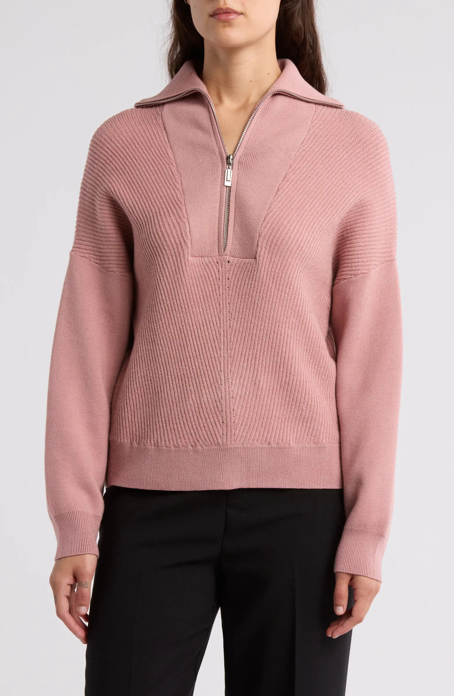 Half Zip Rib Pullover | Nordstrom Rack
