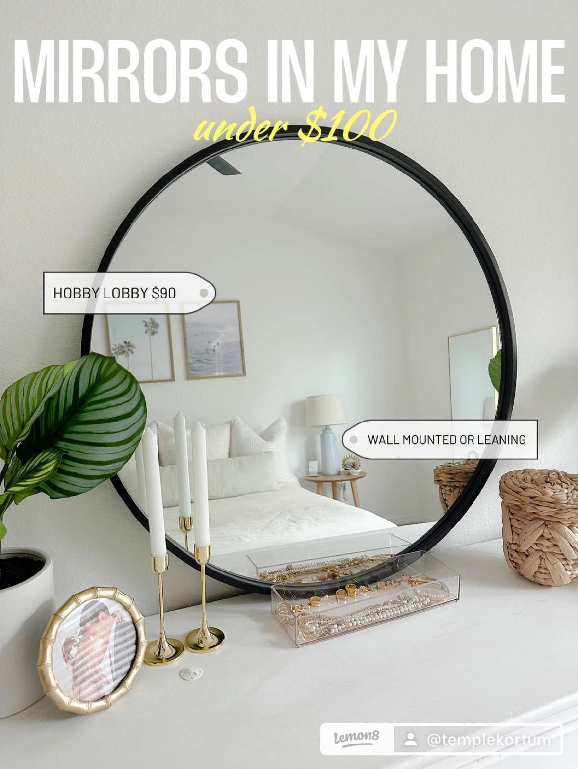 I got the circle mirror at Hobby Lobby (can’t link it :( )  The full length one on Amazon and the Arched one from Flip!

#LTKGiftGuide #LTKhome #LTKfindsunder100