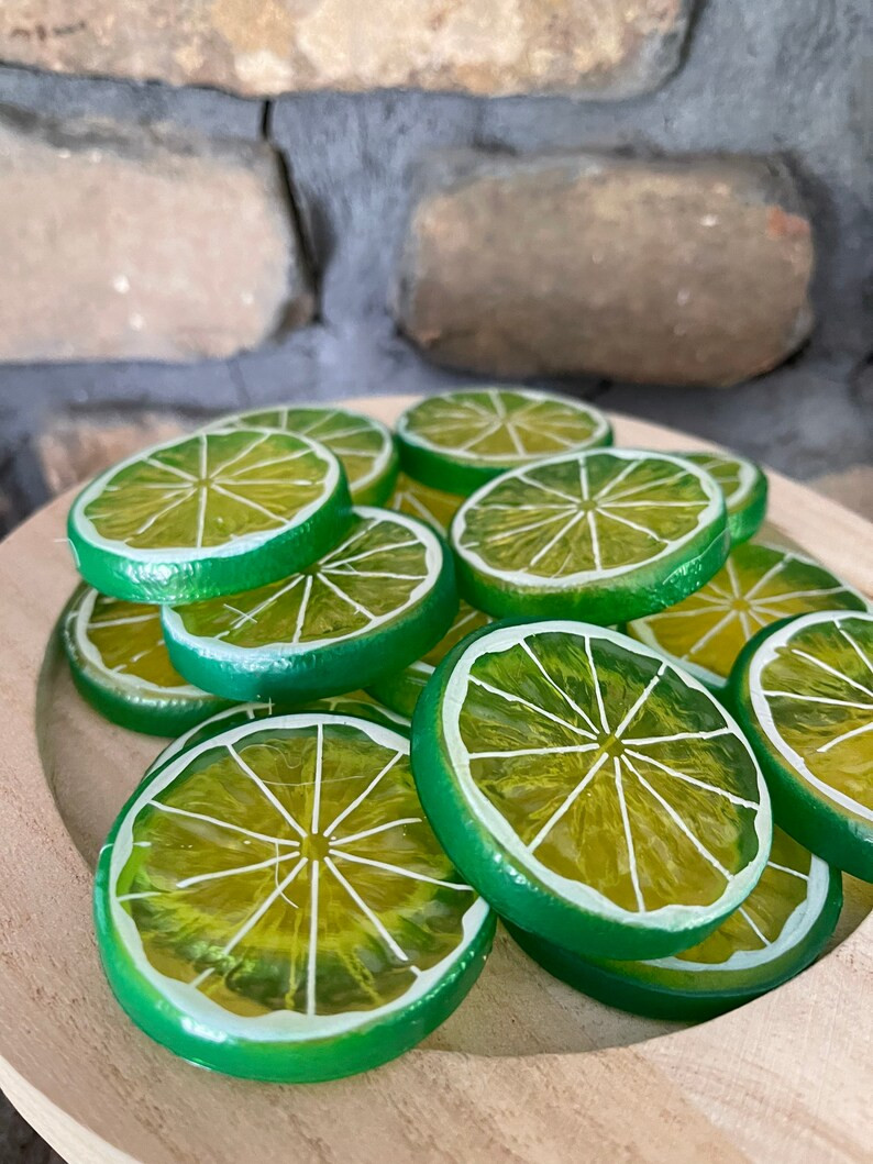 Fake Lime Slices Fake Food Fake Margarita Decor Decor | Etsy | Etsy (US)