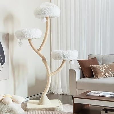 Tangkula Tall Cat Tree, 70 Inch Multi-Level Large Cat Tower with 3 Warm Perches, 3 Jingling Balls, Sisal Scratching Posts & Board, Modern Cat Tree for Indoor Cats Large Adult | Amazon (US)