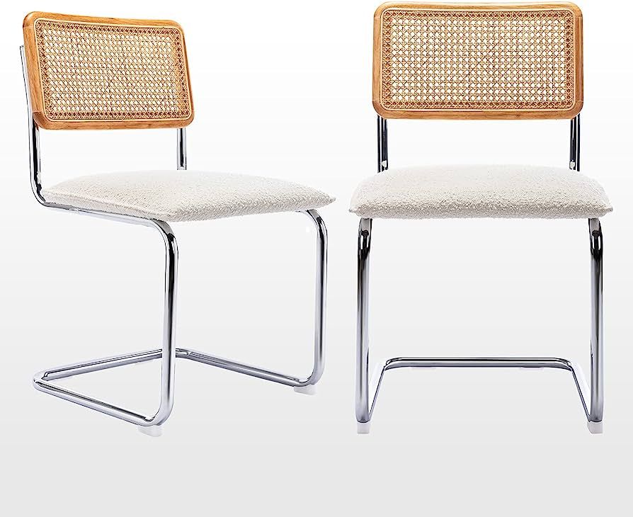 Zesthouse Mid Century Modern Dining Chairs Set of 2, Upholstered Boucle Living Room Kitchen Chair... | Amazon (US)
