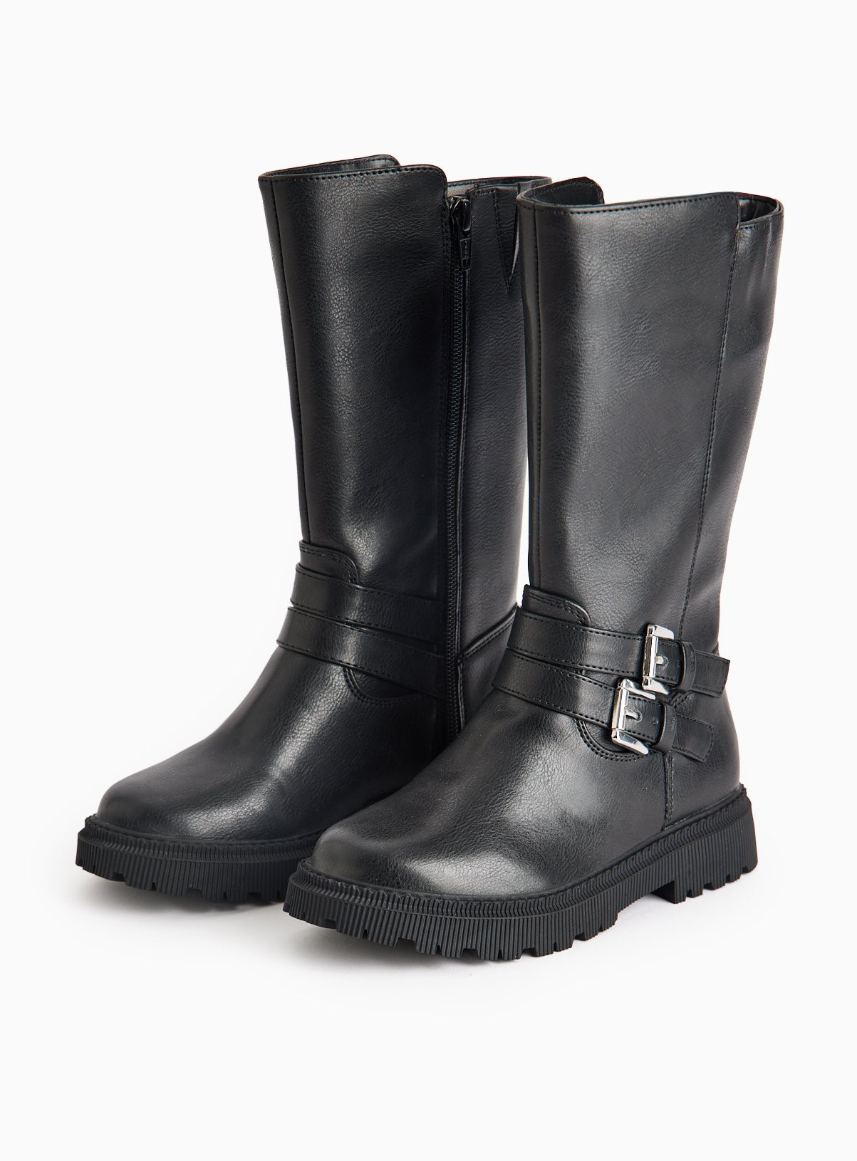 Knee High Buckle Detail Rider Boots 11 Infant | argos.co.uk