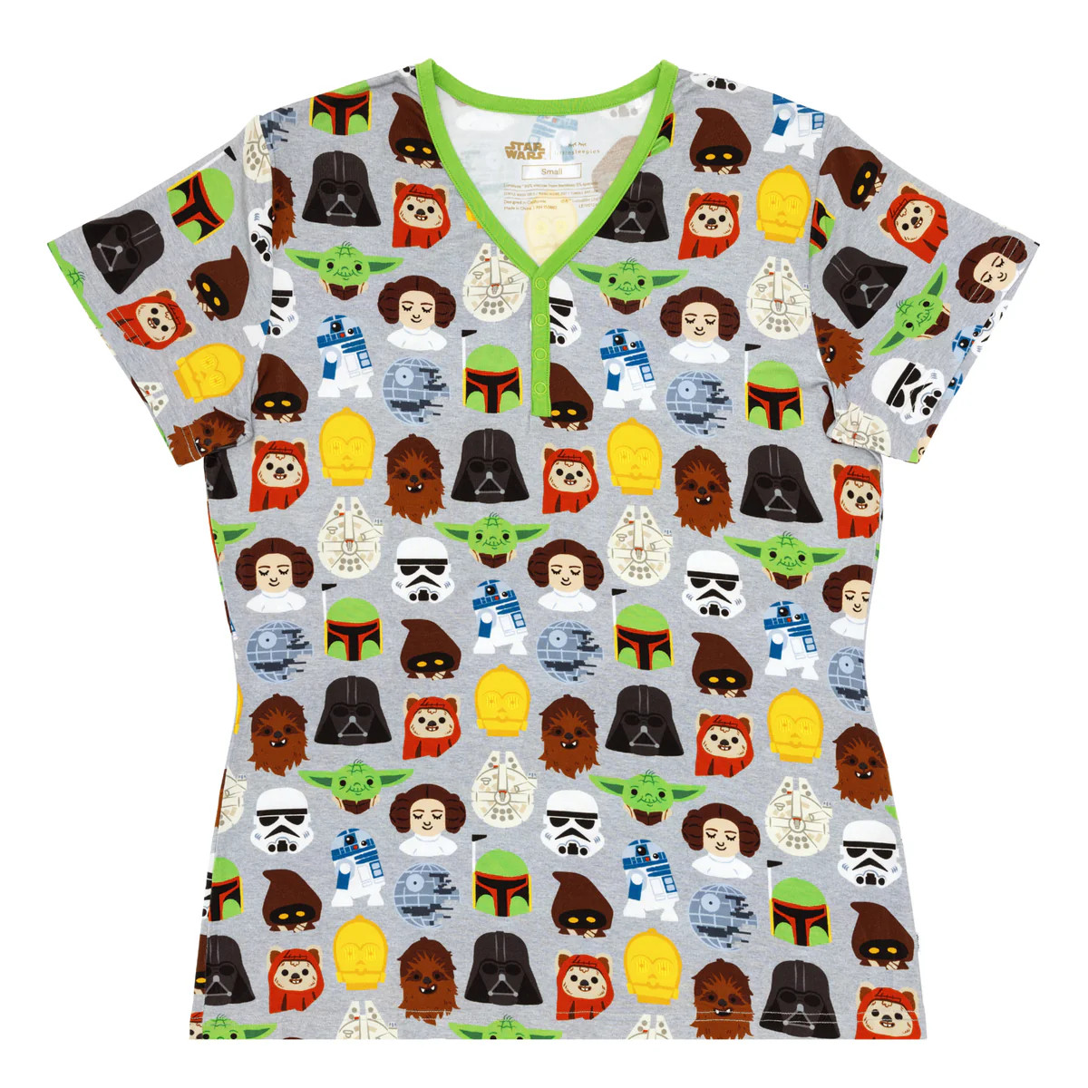 Star Wars™ Legends of the Galaxy Women's Short Sleeve Pajama Top | Little Sleepies