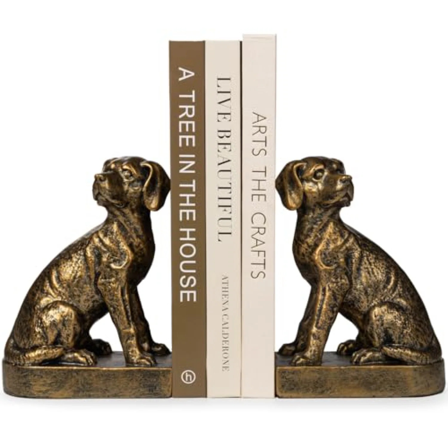 ENOLIL Bookends Heavy Duty to Hold Books,Labrador Retriever Statues Decorative Bookends | Wayfair | Wayfair North America