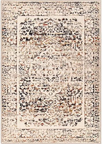 Simply Southern Cottage Laurel Area Rug, 8' x 10', Off White | Amazon (US)