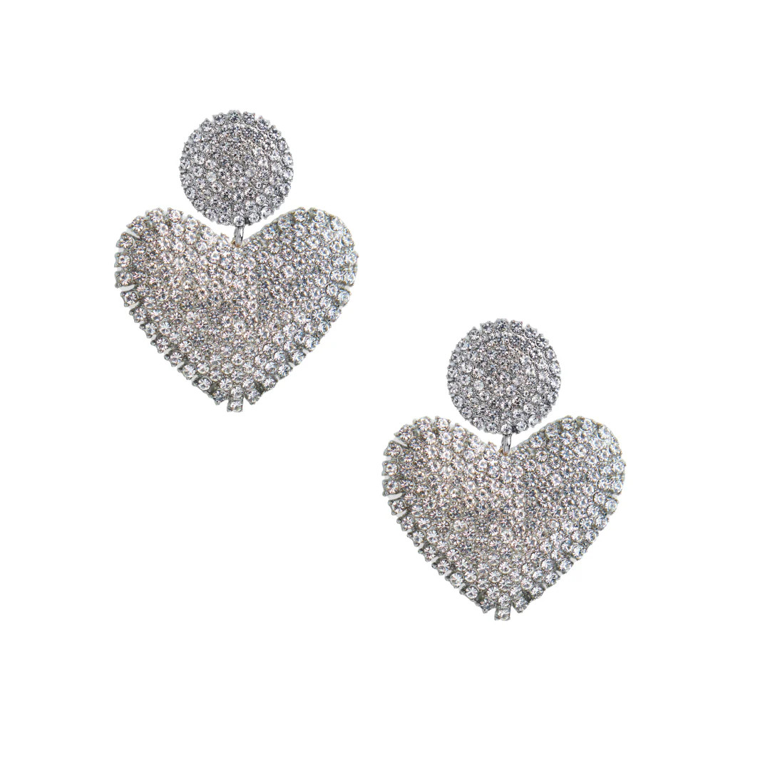 Rhinestone Drop Heart | Neely Phelan