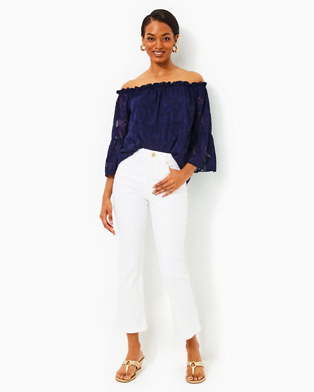 27" Annet High Rise Crop Flare Pant | Lilly Pulitzer