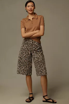 Pilcro Printed Bermuda Shorts | Anthropologie (US)