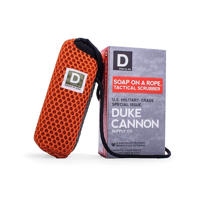 Duke Cannon Supply Co. Tactical Scrubber Soap On a Rope Pouch - Bath and Shower Body Scrubber Exf... | Amazon (US)