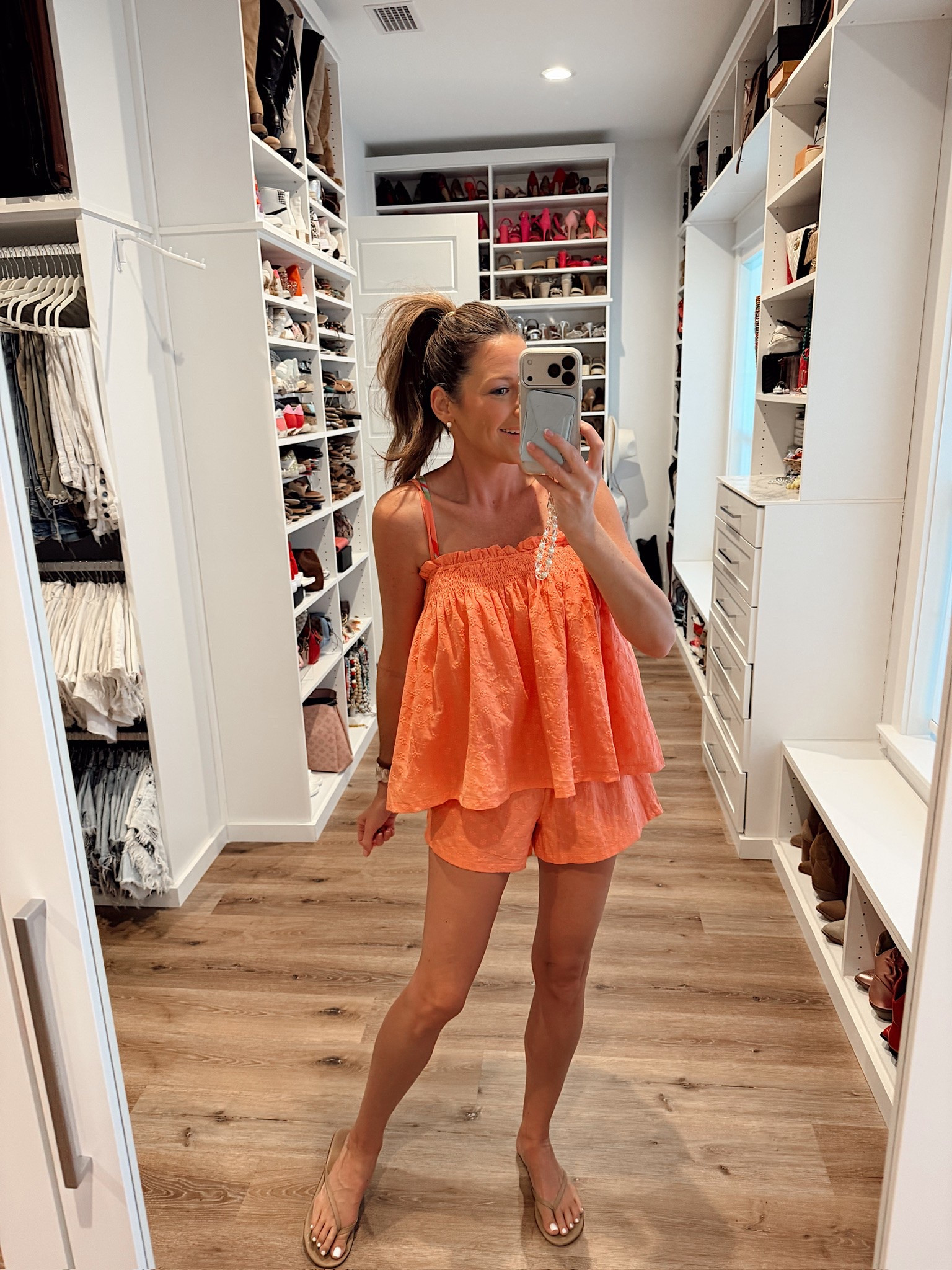In a small set, medium swim, sandals and accessories- fits tts.

#LTKSwim #LTKSeasonal #LTKootd