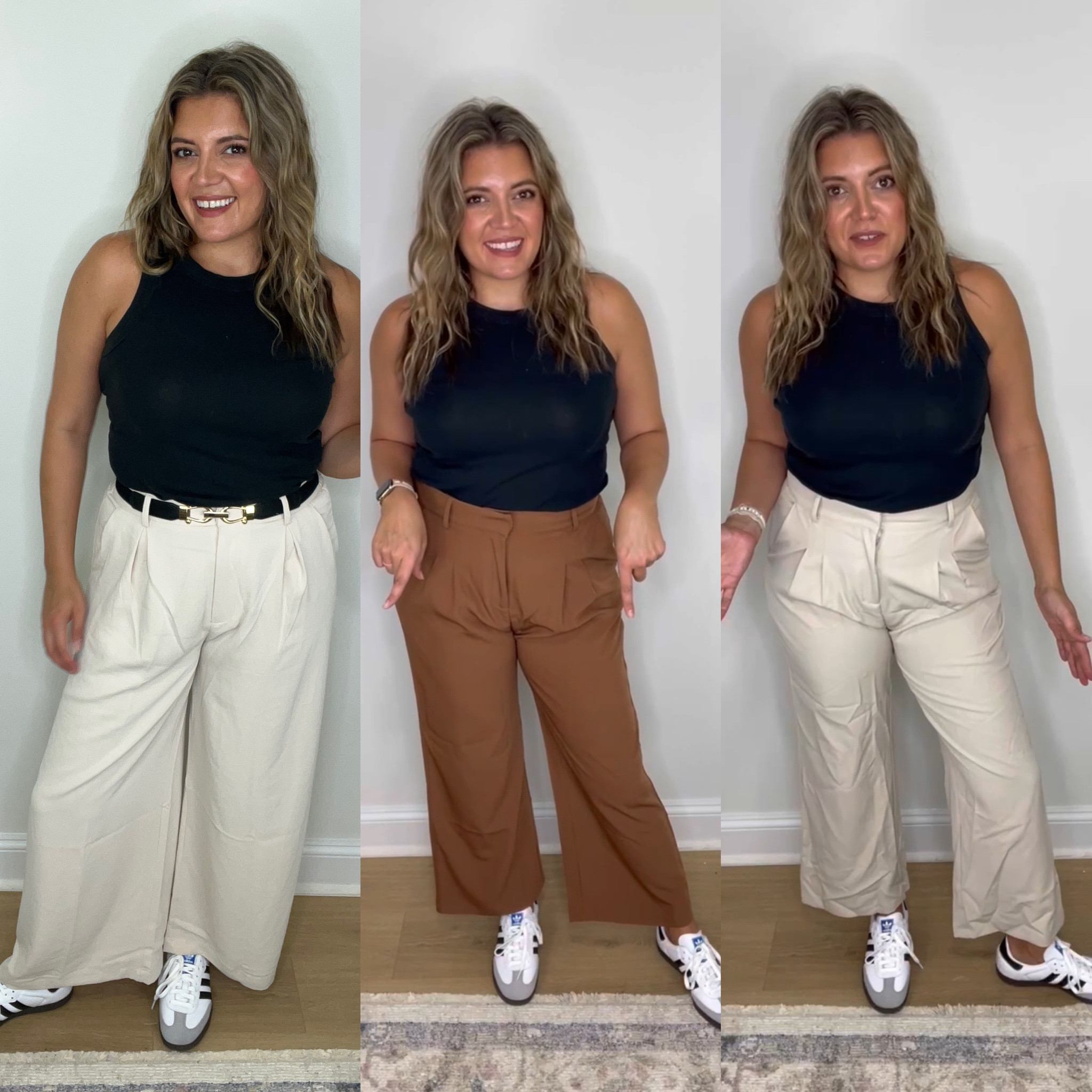Amazon trousers under $35! Work to weekend pant for fall and beyond. I sized up to a large in all. (Typical size 8-10). 

#LTKworkwear #LTKfindsunder50 #LTKmidsize