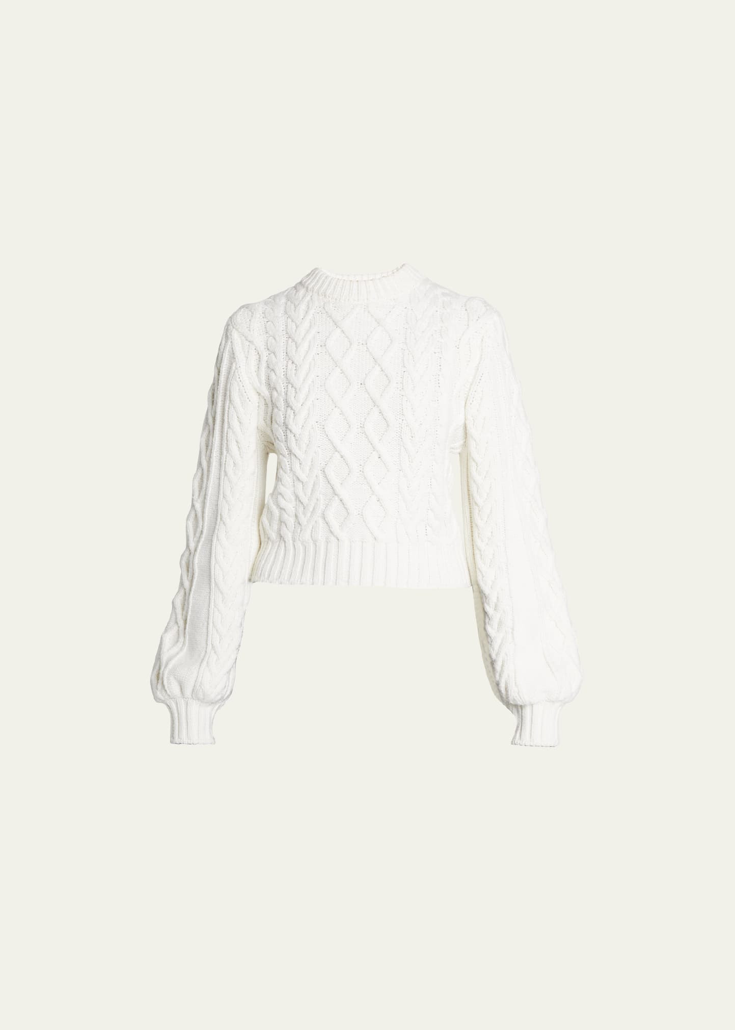 Proenza Schouler White Label Chunky Wool Cable-Knit Sweater | Bergdorf Goodman