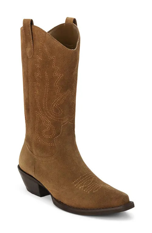 Matisse Gaucho Western Boot in Brown Suede at Nordstrom, Size 9.5 | Nordstrom