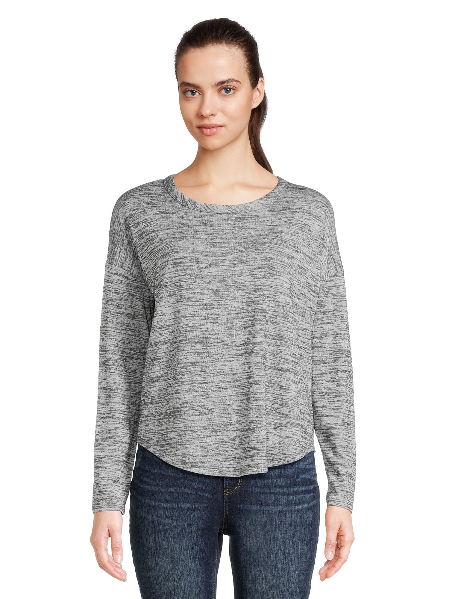 Time And Tru Women's Hacci T-Shirt | Walmart (US)