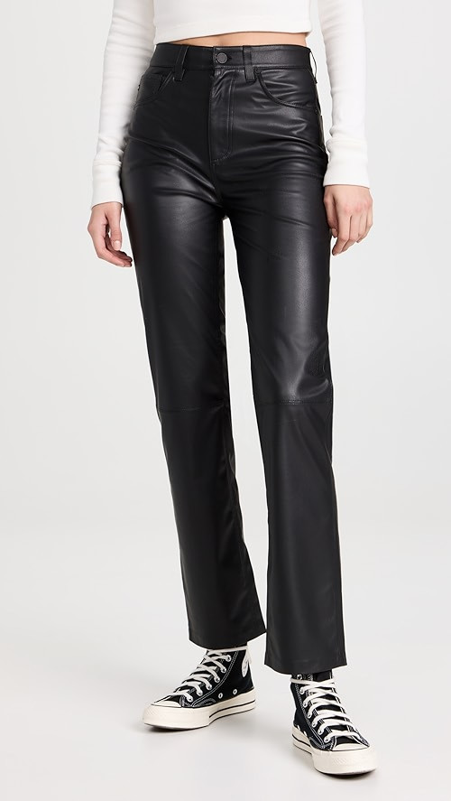 AG Alexxis Straight Faux Leather | SHOPBOP | Shopbop
