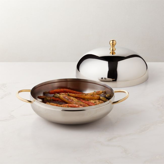 Afton Stainless Steel Serving Dish | CB2