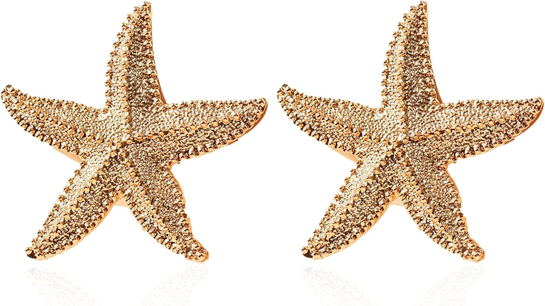 Punk Boho Starfish Earrings Starfish Statement Star Stud Earrings for Women Beach Ocean Summer Je... | Amazon (US)