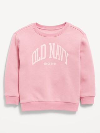 Oversized Unisex Logo-Graphic Crew-Neck Sweatshirt for Toddler | Old Navy (US)