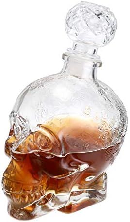 MDLUU Glass Wine Decanter, Skull Decanter Bottle, Liquor Decanter with Airtight Stopper, Wiskey Vodk | Amazon (US)