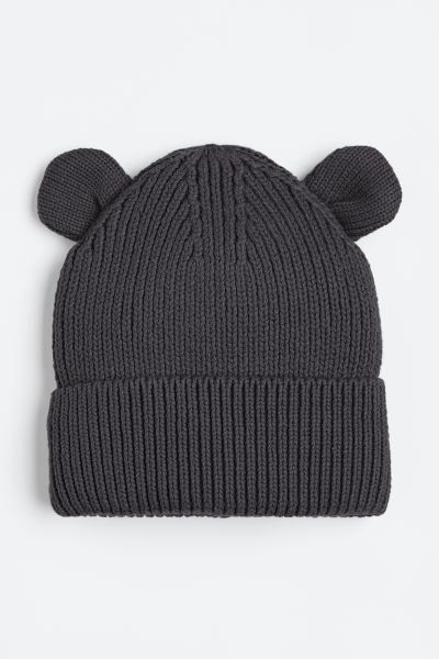 Rib-knit Hat with Ears | H&M (US + CA)