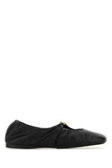 Loewe Leather Ballet Ballet Flat — Black | Italist Inc.