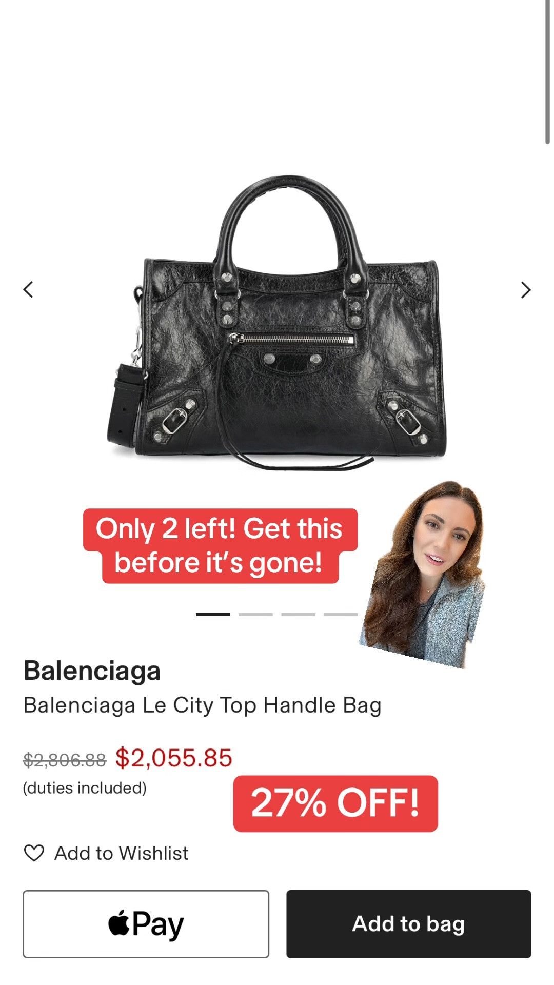 Balenciaga bag sale! Get this discounted Balenciaga city bag on sale before it’s gone! 

#LTKHalloween #LTKItBag #LTKSaleAlert