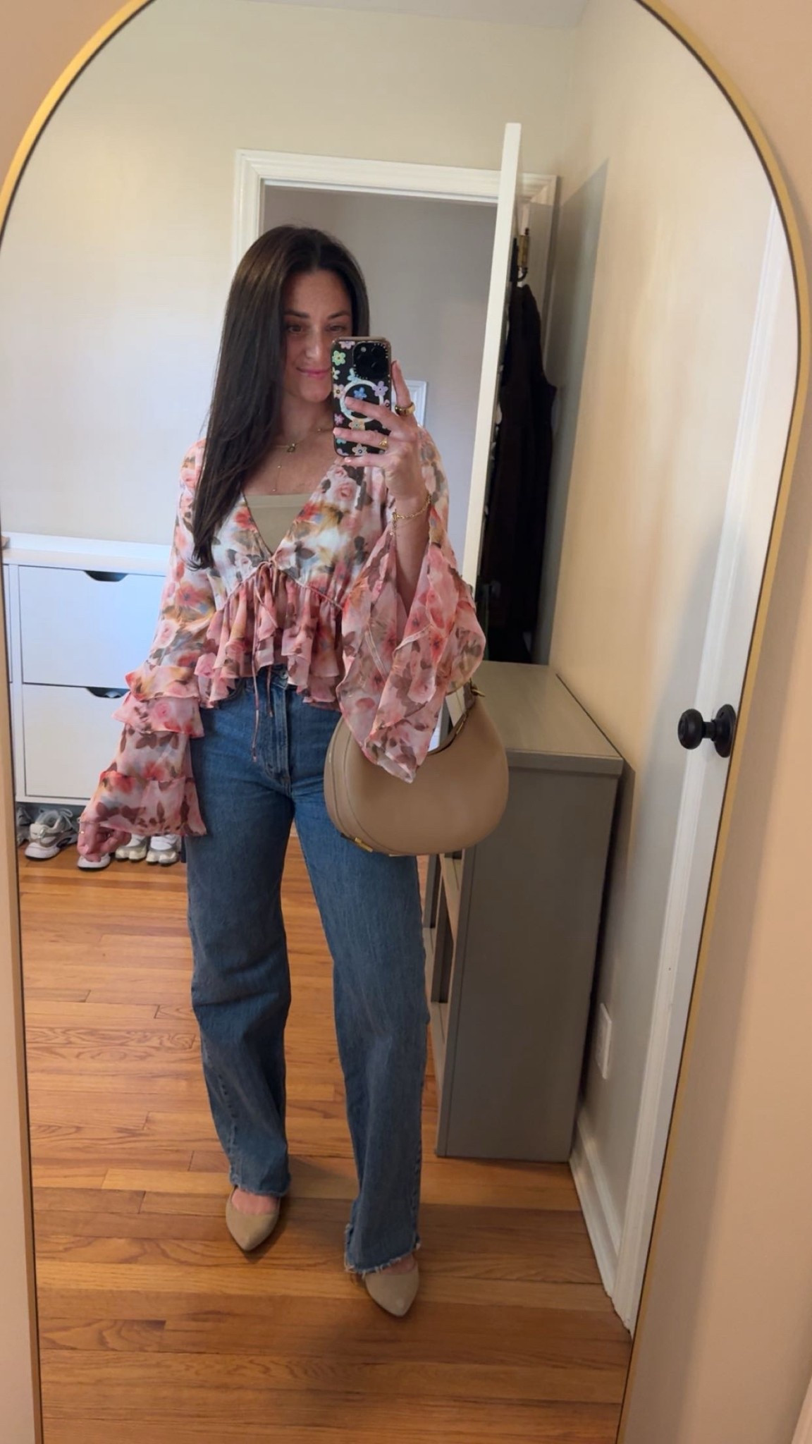 Springtime Outfit 🌸 

Top is FashionPass, use code JILLIAN9J to $$$ off! 

#LTKootd #LTKSeasonal