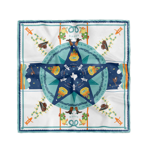 2023 Houston Rodeo Scarf - Saturday Silks x Christina Greene | Christina Greene 