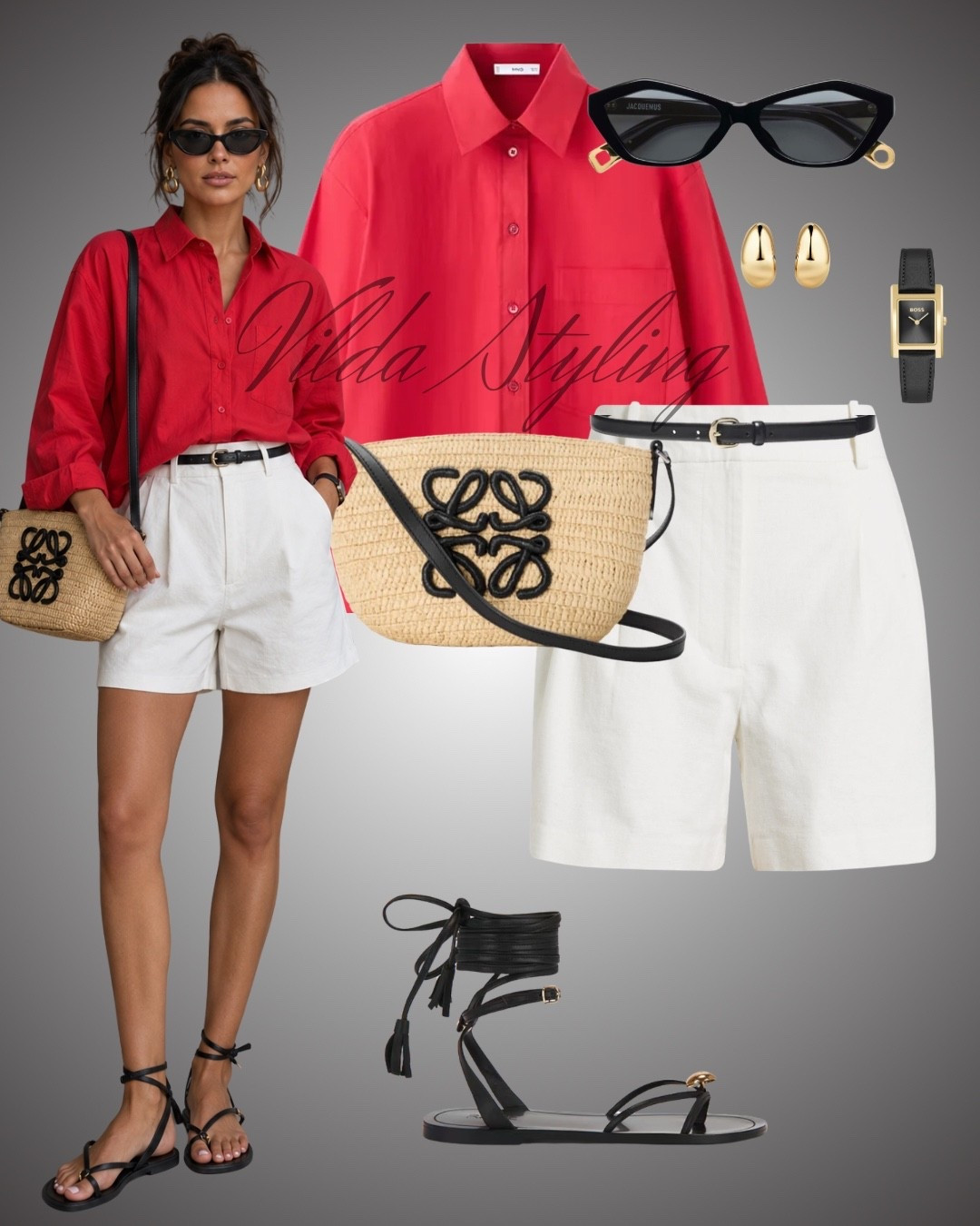 Red and White: The Perfect Summer Color Play ❤️
I'm completely obsessed with the combination of a crisp red poplin shirt and tailored white shorts. It's a classic for a reason – instantly polished and full of sunny energy.
#LTKspring #SummerStyle #RedandWhiteOutfit #EffortlessChic #SummerEssentials #TailoredShorts #PoplinShirt #StrawTote #FlatSandals

#LTKsummer #LTKstyletip #LTKeurope