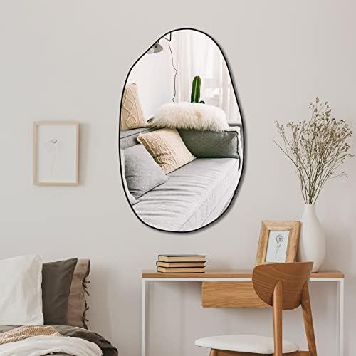 CASSILANDO Irregular Wall Mirror, Asymmetrical Mirror Wall Mounted, Unique Vanity Mirror,Shaped Dres | Amazon (US)
