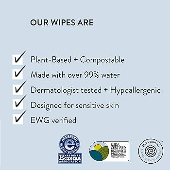 The Honest Company Clean Conscious Wipes | 99% Water, Compostable, Plant-Based, Baby Wipes | Hypo... | Amazon (US)