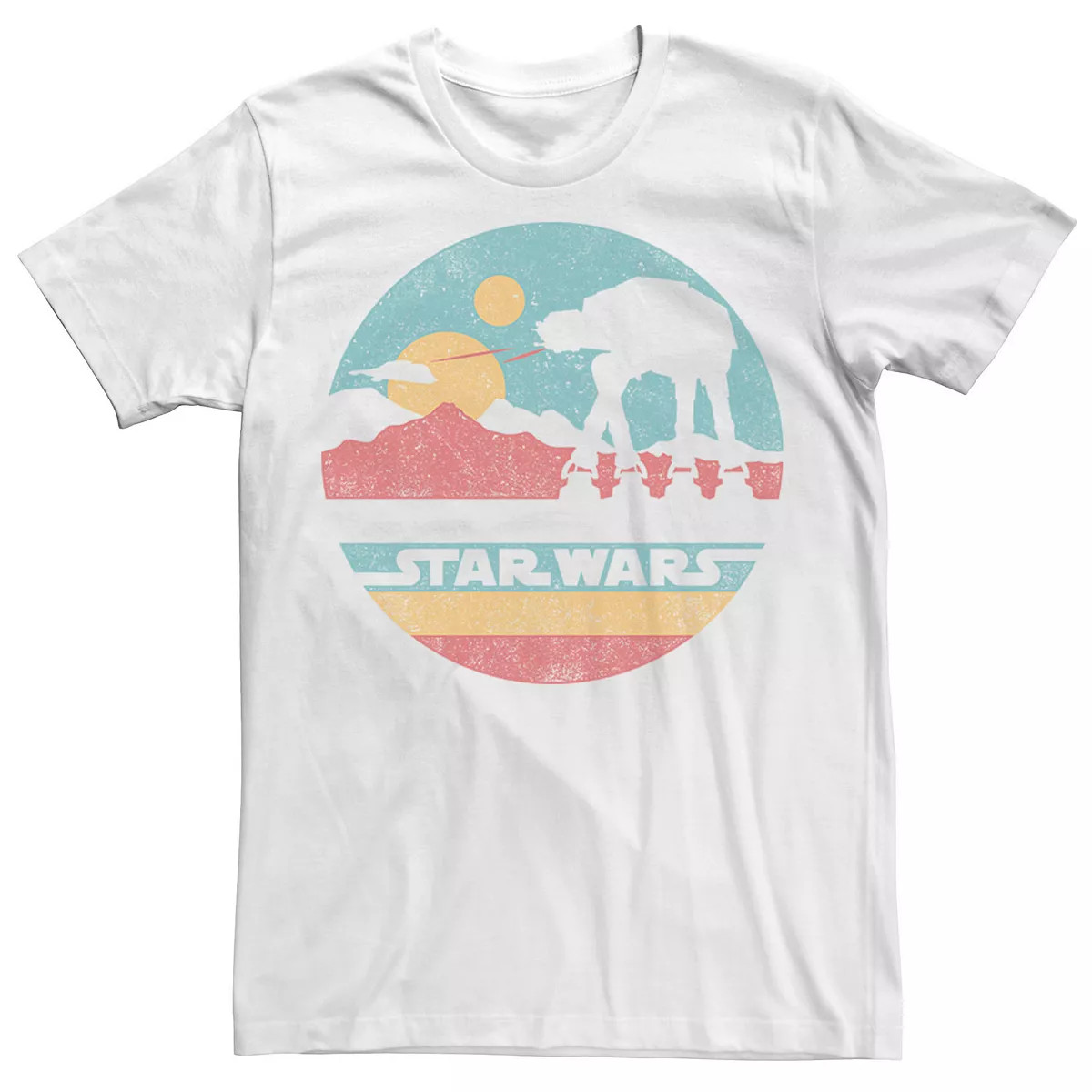 Men's Star Wars AT-AT Silhouette Title Logo Circle Tee | Kohl's