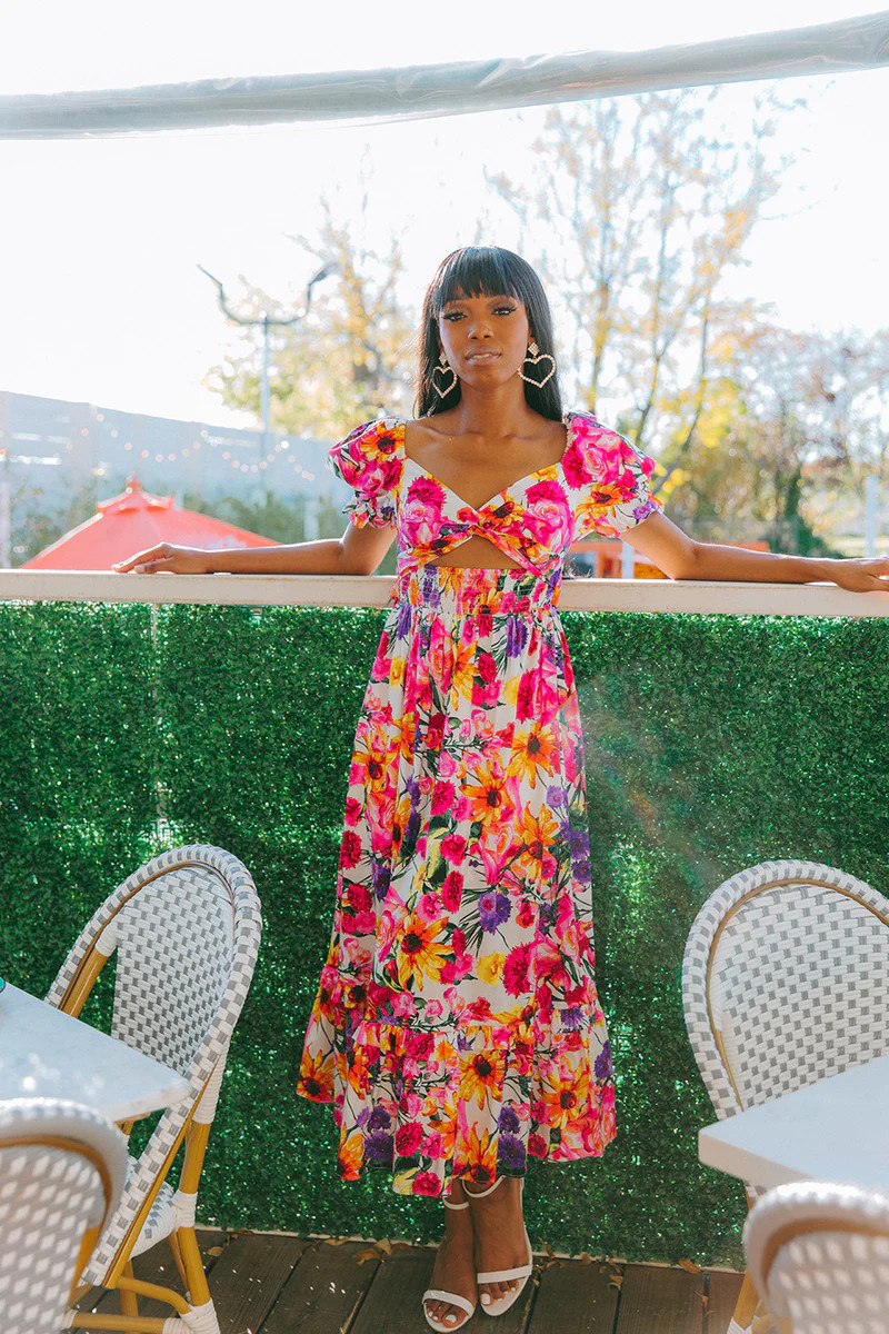 BuddyLove | Ross Cut Out Lace Midi Dress | Derby Days | BuddyLove